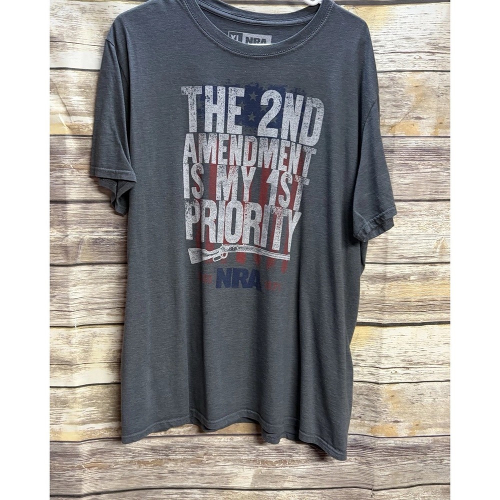 NRA‎ 2nd Amendment Men's XL Short Sleeve T Shirt Patriot USA Patriotic